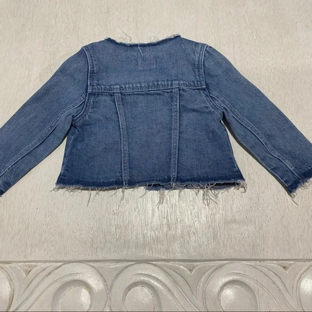 Baby Gap‎ Patch Jean Jacket Rainbow Unicorn 18-24